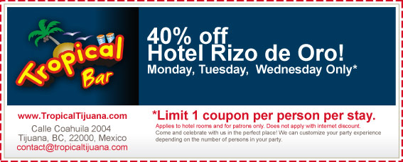 Coupon - 40% off Hotel Rizo De Oro